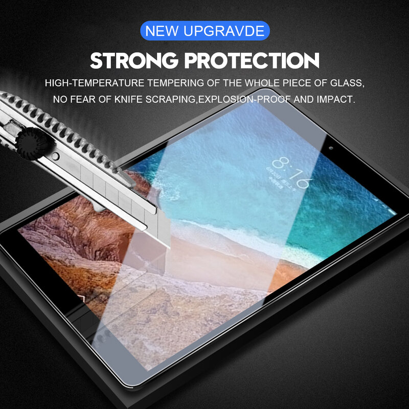 (3 Pak) kaca Tempered untuk Xiaomi Redmi Pad SE 4 Plus 5 6 Pro 7.9 8.0 10.1 11 10.61 pelindung layar Tablet Film