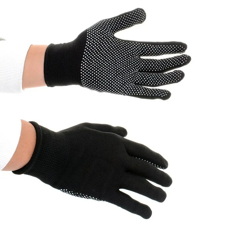 1 paar Handschuh Arbeit Versicherung Handschuhe Nicht-slip Fabrik Nylon Linie Elastische Ultra-dünne Atmungsaktive Punkt Kunststoff Arbeit schutz
