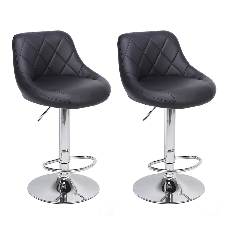 2 шт. регулируемые барные стулья высокого типа с диском без подлокотника ромб спинка дизайнерские барные стулья два цвета на выбор