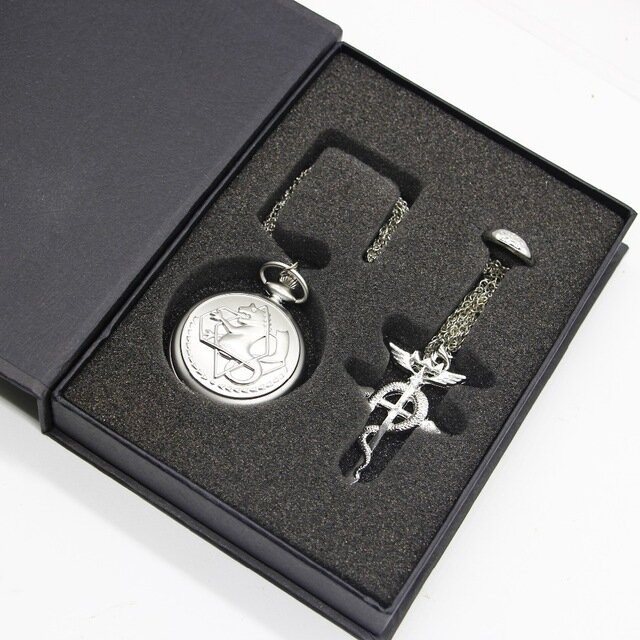 Ensemble de montre de poche rétro en Bronze pour hommes et femmes, Design de film, collier pendentif, ensembles cadeaux