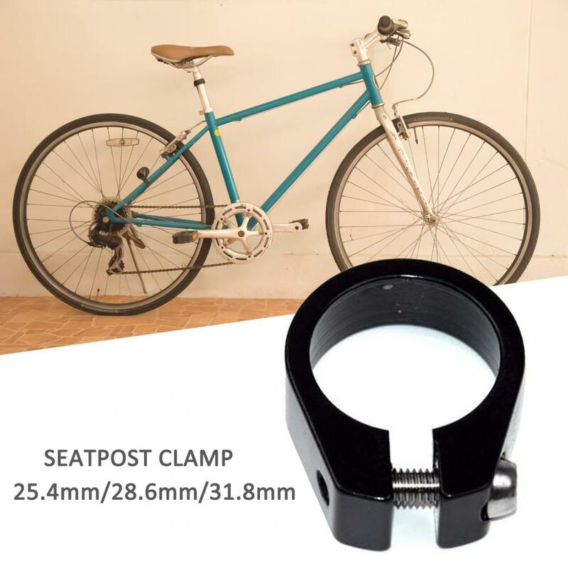 จักรยาน Seatpost Clamp 25.4Mm/28.6Mm/31.8Mm อลูมิเนียมโลหะผสมเล็บเดี่ยวที่นั่ง Seatpost Clamp MTB แผนที่จักรยานอุปกรณ์เสริม