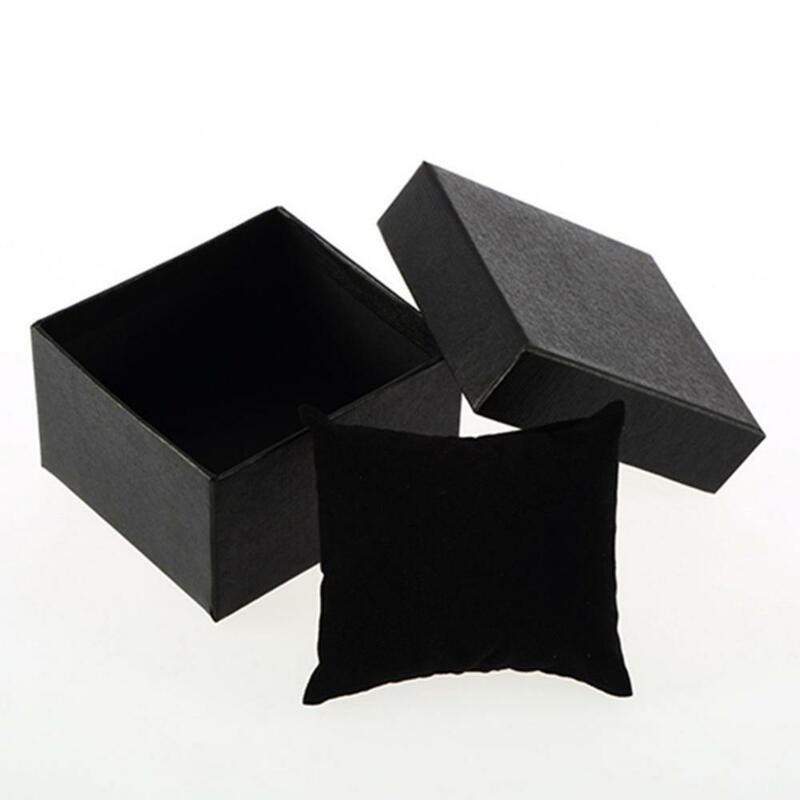 Caixa De Embalagem De Jóias De Cor Sólida Simples, Exibição De Relógio, Estojo De Armazenamento, Presente, Moda, Novo, 2021