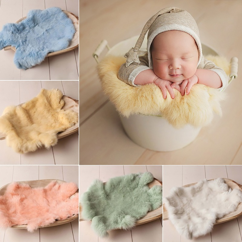 Nowe futro dla niemowląt dziewczynka narodziny noworodka fotografia rekwizyty koce akcesoria noworodki sesja zdjęciowa tło koc