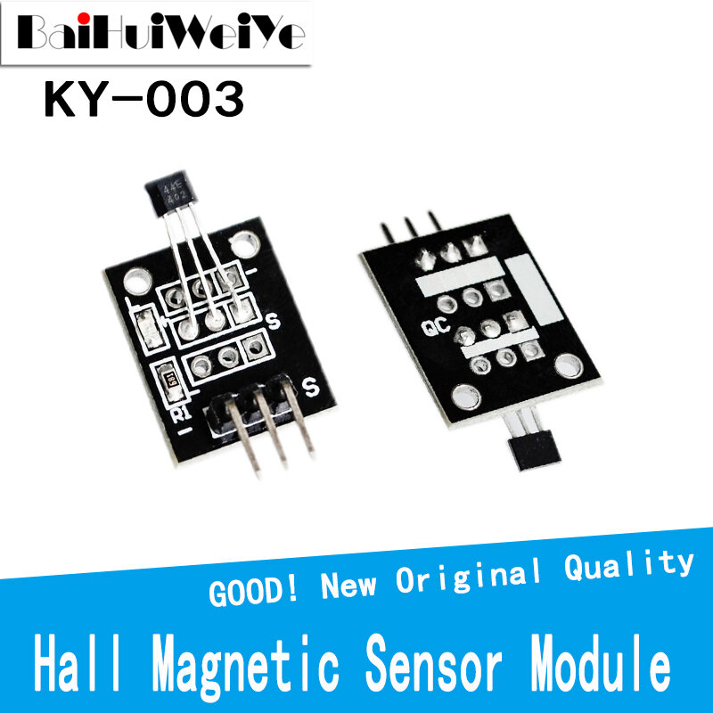 Módulo de Sensor de fuerza magnética estándar, KY-003 para Arduino AVR Smart Cars, PIC KY003 Good, nuevo, 10 unidades por lote