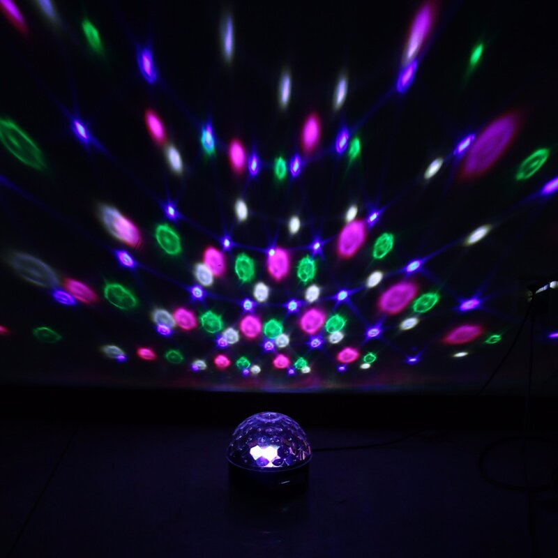 Lámpara led nocturna colorida con control remoto, proyector estrellado con recarga, bluetooth, USB, altavoz de música de diamante, bar, fiesta, luz decorativa ktv