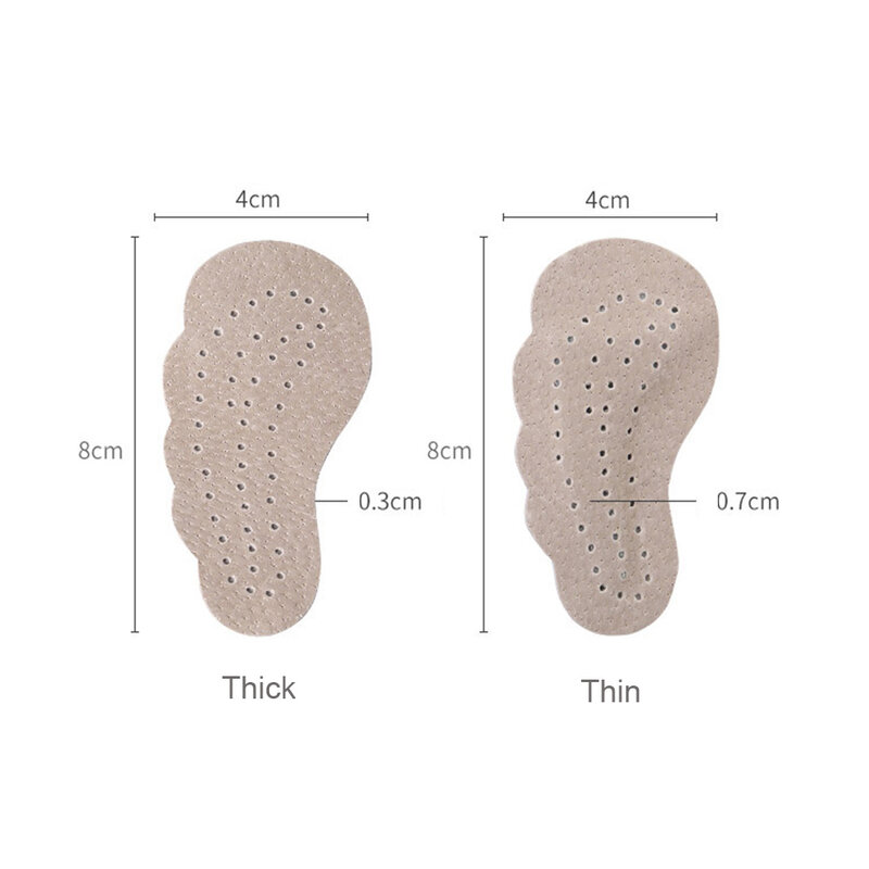 Premium Leather Non-slip Insoles Sandals Sticker High Heel Shoes Women Foot Self-adhesive Patch Cushion Forefoot Gel Pads