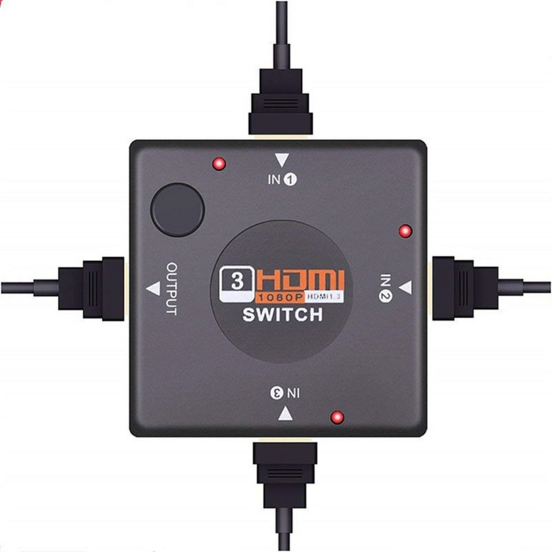 HDMI-Kompatibel Switcher 3 Port 3 In 1 KVM Schalter 1080P Mini Splitter Box Selector Adapter für XBOX 360 PS3 HDTV STB DVD