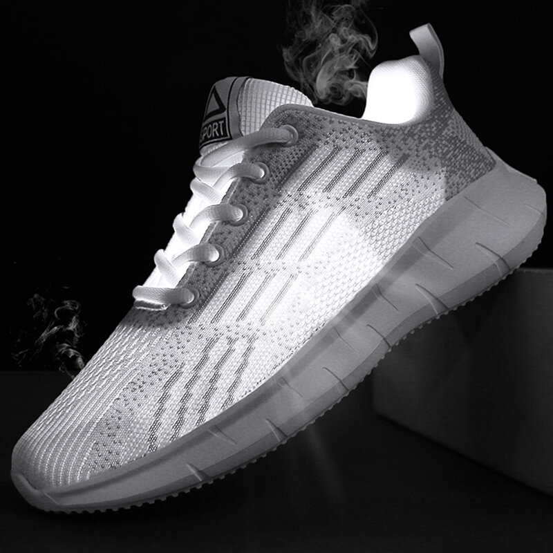 Damyuan oddychające buty do biegania z grubej podeszwy męskie buty sportowe komfortowe światło trampki modne buty do joggingu