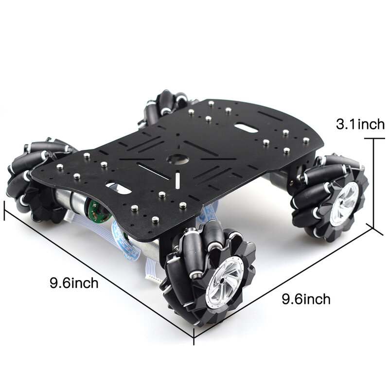 PS2 RC Smart Mecanum Wheel Robot Car Omni-Directional Kit for Arduino Mega2560 with 12V Encoder Motor DIY Project STEM Toy