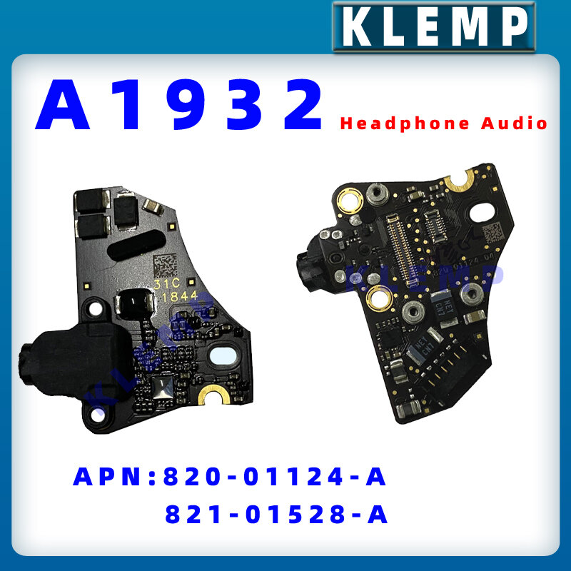 Laptop A1932 Headphone Audio Jack Board with Flex Cable 820-01124-A 821-01528-A for MacBook Air Retina 13" 2018 2019 Year