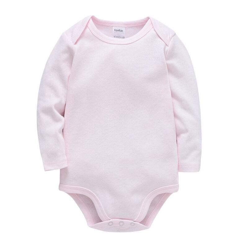 女の赤ちゃんのための長袖ロンパース,綿の夏服,無地,パジャマ