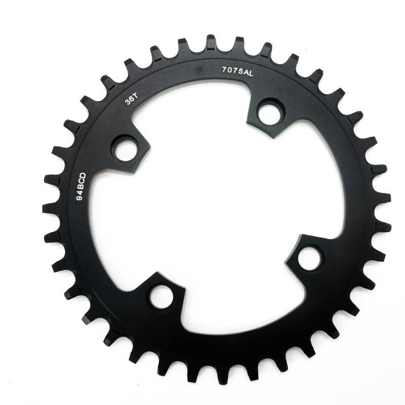 ZERONE plato de disco para bicicleta de montaña, rueda de cadena ultraligera, 94CD, redonda, 34t, 36t, dientes estrechos y anchos, 94 BCD