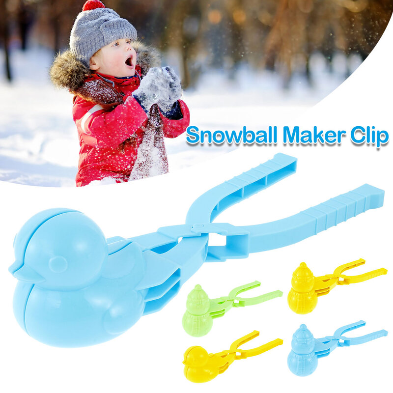 Зажим для снежного шара, снежный шар для самостоятельной борьбы, модель утенка/снеговика, детская зимняя универсальная игрушка для активного отдыха для детей и взрослых