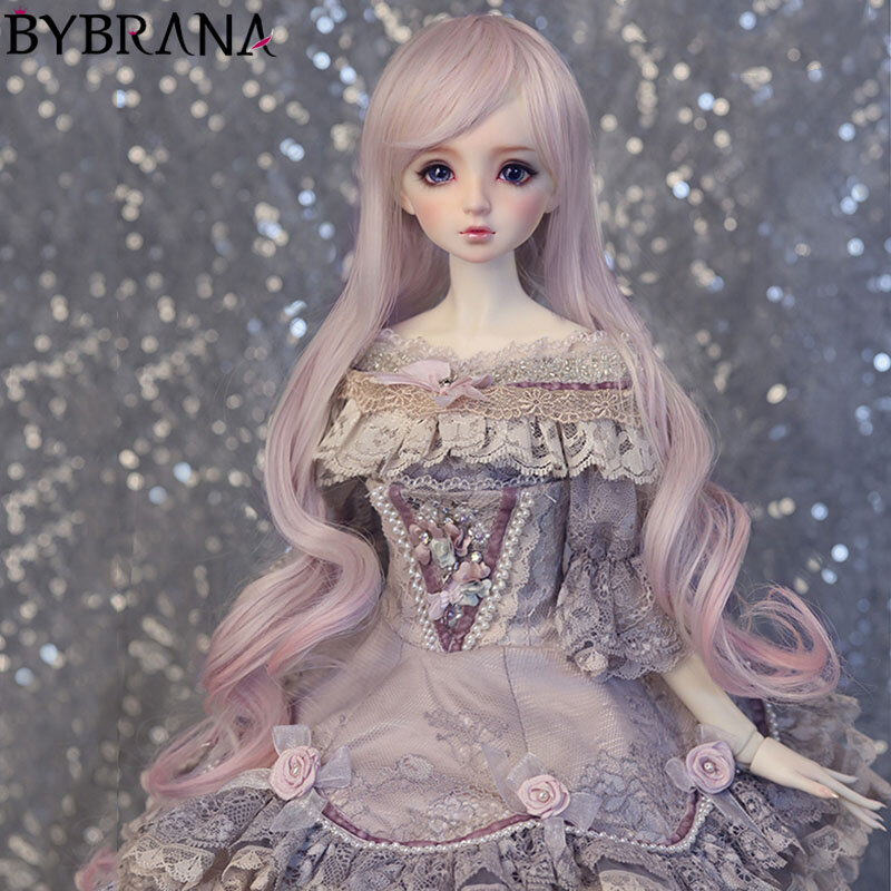Bybrana Bjd Sd Doll hair High temperature fiber BJD Wig Accessories for Dolls Synthetic Doll Hair Many Color for Choice