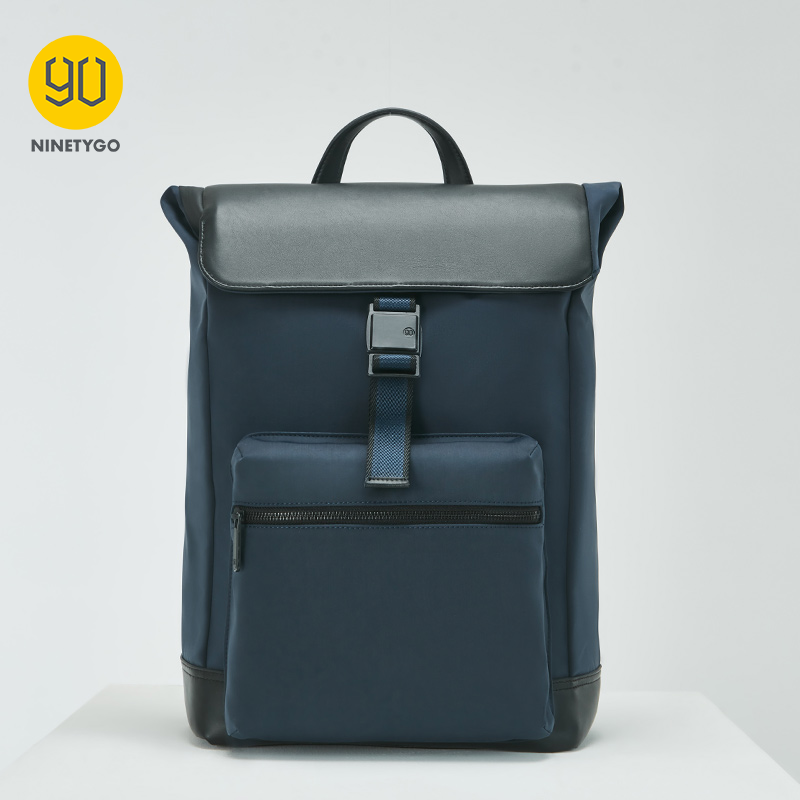 Nineygo 90FUN Manhattan miejski plecak na co dzień torba męska PU Casual Chic podróż służbowa Bagpack Laptop Travel kamuflaż czarny