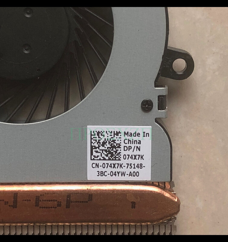 Disipador de calor con ventilador para ordenador portátil, disipador de calor para DELL 3521, 5521, 5537, CN-074X7K, 074X7K, 07H5H9, 7H5H9