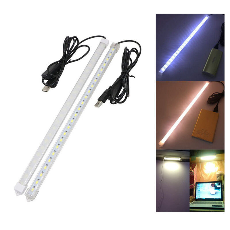 5V USB LED Bar Light striscia rigida 5630 SMD con interruttore On/Off lampada a tubo rigido alimentata tramite USB barra luminosa a LED 10CM 20CM 35CM 40CM 50CM