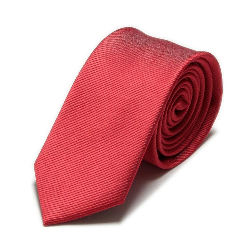 2019 fashion solid slim ties roze hals skinny ties voor mannen 6cm breedte das