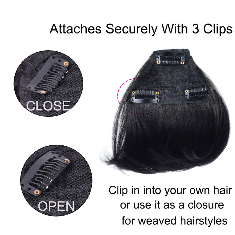 Synthetische Fake Knot En Bang Set Hittebestendige Braide Chignon Haarstukje Paardenstaart Pruik Voor Vrouwen Clip In Hair Extension