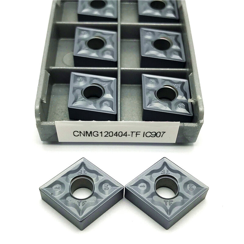 CNMG120404 CNMG120408 TF IC907/908 inserto in metallo duro utensile per tornitura esterna utensile per tornio inserto per tornitura di alta qualità utensile da taglio CNC