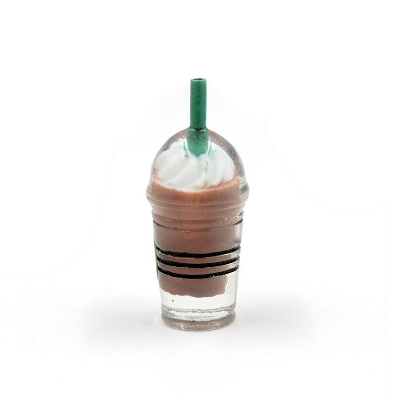 กาแฟถ้วยฟาง Charms สำหรับ Slime นอกจากนี้อาหารน้ำแข็งครีม Polymer Clay FILLER เรซิ่นอุปกรณ์เสริมเมือกของเล่นชุดสำหรับเด็ก