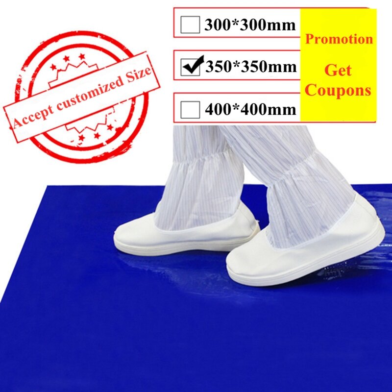 Wholesale Easy Clean Washable Silicone Cleanroom Sticky Pad Reusable Anti-Static Silicon ESD Tacky Mat For Cleaning Work