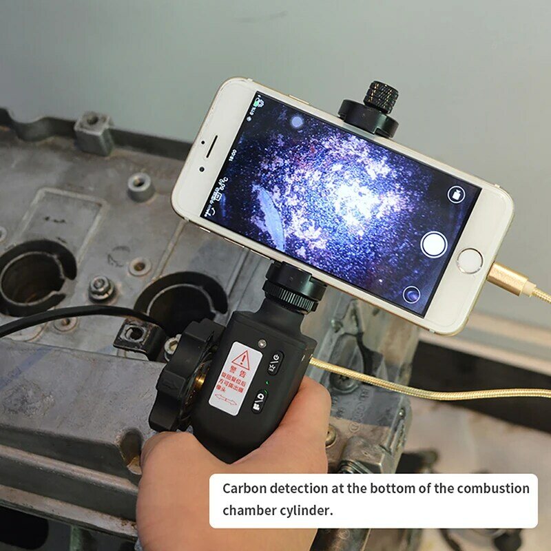 5.5MM/8.5MM 2.0MP 180 gradi sterzo endoscopio industriale endoscopio auto telecamera di ispezione con 6 LED per iPhone Android PC