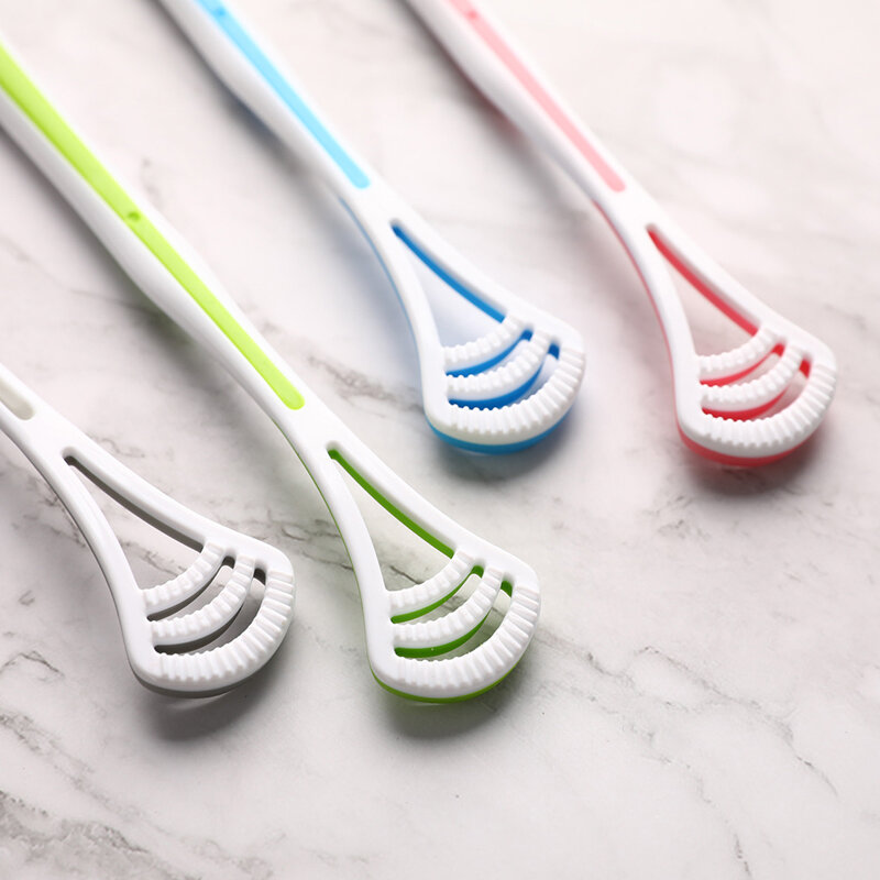 1 pc portátil língua raspador cuidados manter fresco respiração fabricante de limpeza manual escova dentes