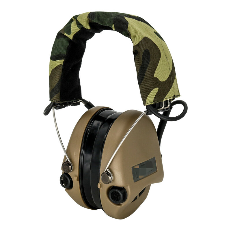 Tactical Headset MSASORDIN Airsoft Headset Hearing Protection Noise Reduction Electronic Hunting Shooting Headphone DE