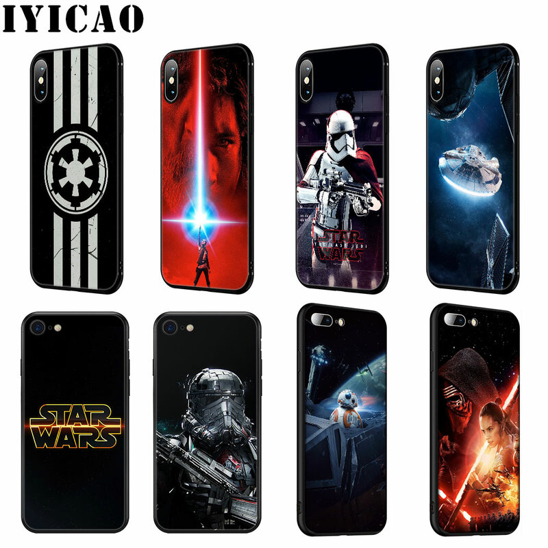 Iyicao star wars comic darth silicone macio caso para iphone 11 pro max xr x xs max 6 s 7 8 plus 5 5S se caso de telefone