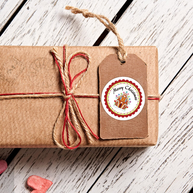 500pcs 크리스마스 스티커 산타 눈송이 만화 접착제 DIY 인감 레이블 씰링 스티커 편지지 패키지 선물 장식