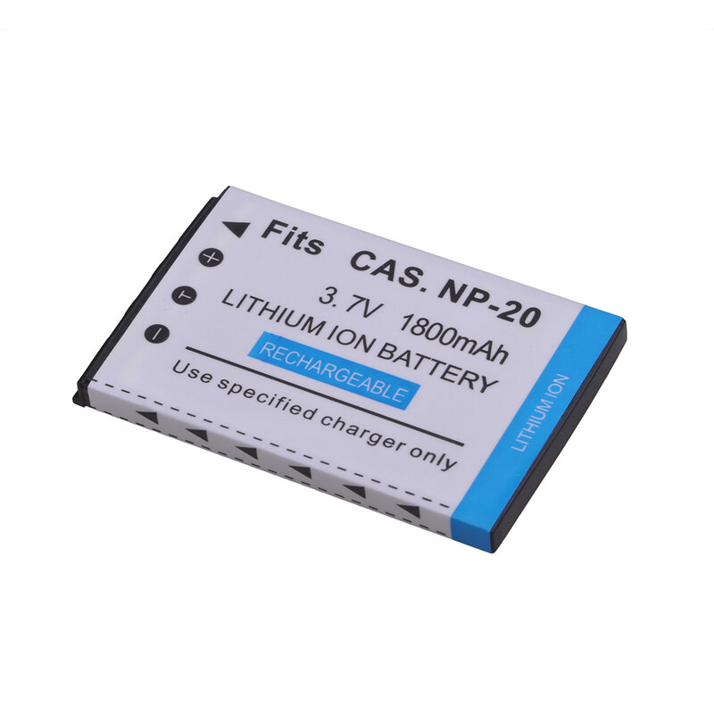 1800mAh NP-20 NP20 Batterie pour Casio EX-Z7 Z8 Z11 Z60 Z65 Z70 Z75 Z77 M1 M2 M20 S1 S2 S3 S20 S100 S500 S600 S770 S880