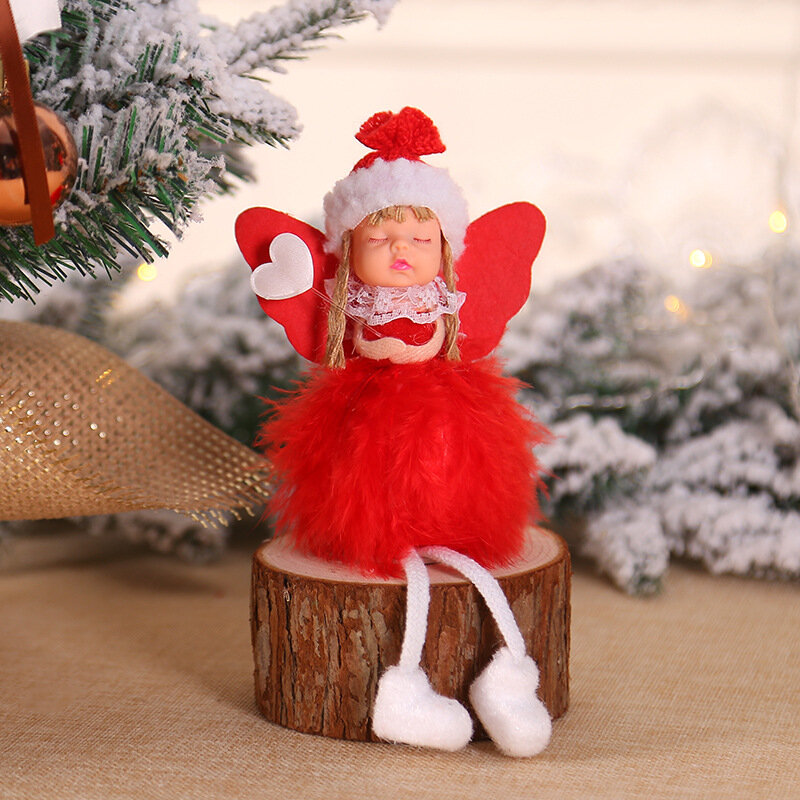 Presente de ano novo bonito natal anjo boneca natal árvore ornamento noel deco decoração de natal para casa natal 2022 navidad