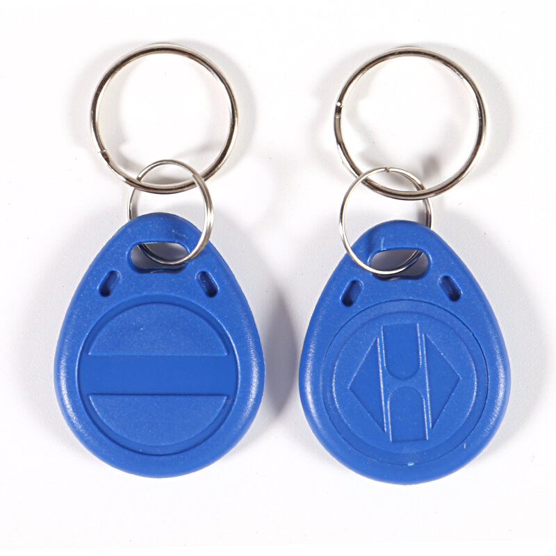 10pcs 13.56MHz IC M1 S50 Keyfobs Tags Access Control RFID Key Finder Card Token Attendance Management Keychain ABS Waterproof