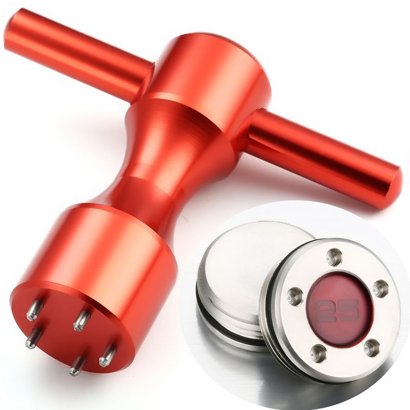 2 pesas de Golf rojas de UDS + llave inglesa, herramienta para Putters 10g/15g/20g/25g/30g/35g/40g, incluye anillos de goma