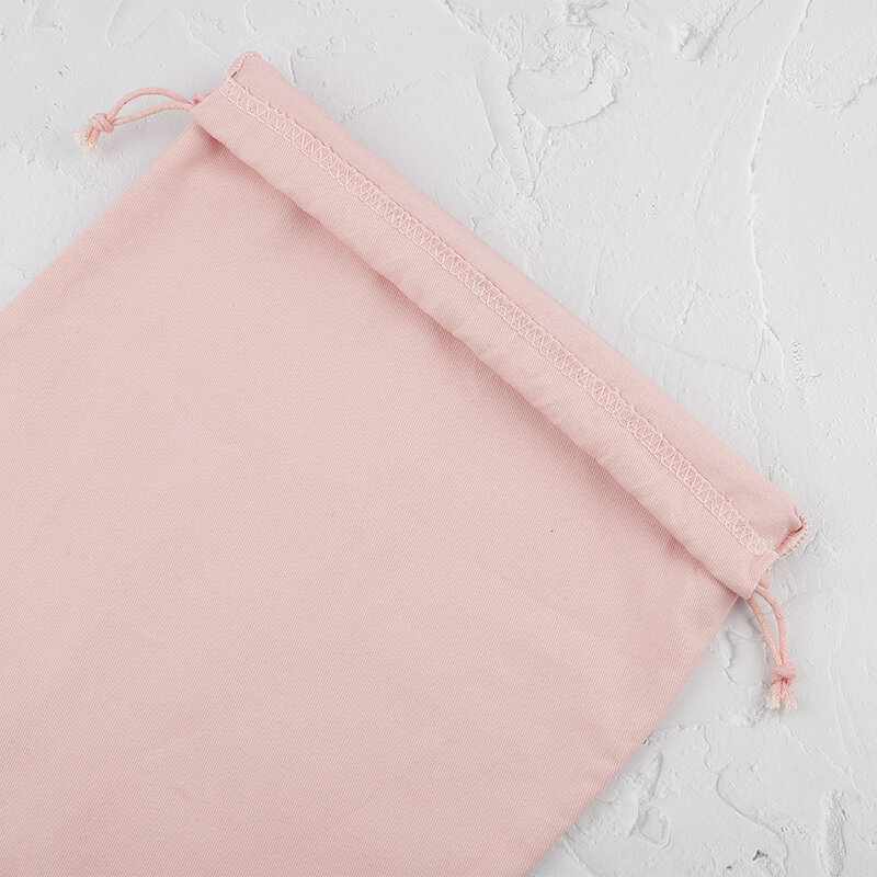 Bolsas interiores de lona de algodón con cordón, bolsa de almacenamiento de regalo para accesorios de bolso, Color rosa, gris, negro y Beige
