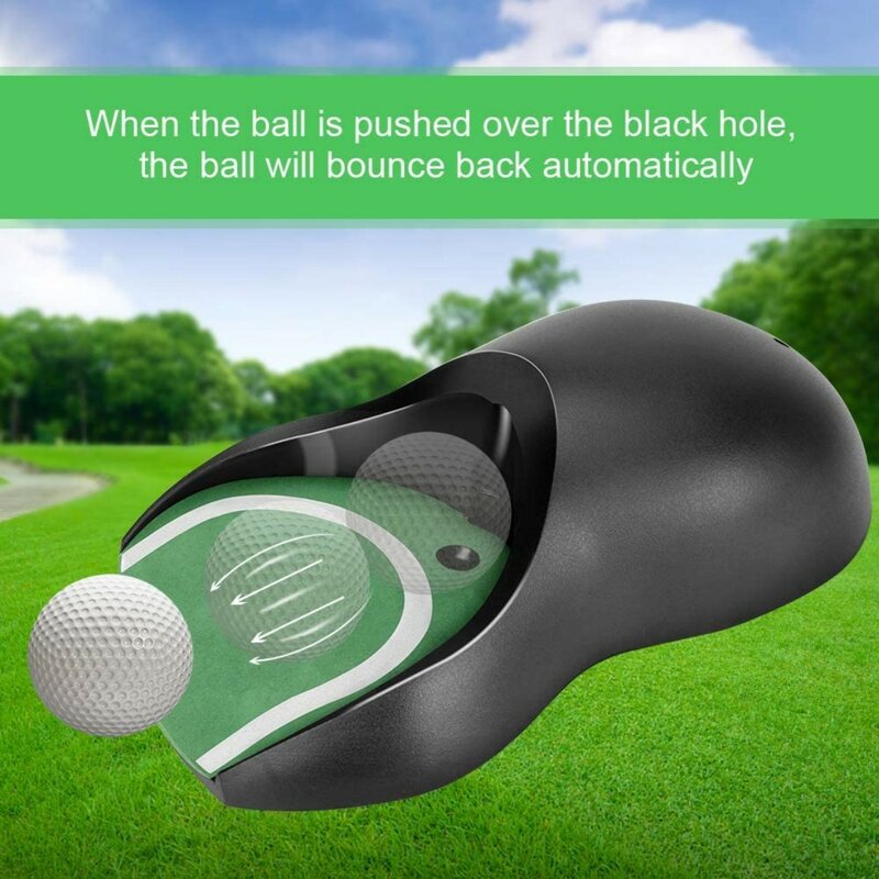 Golf Ball Return Exerciser อัตโนมัติ Golf Ball การฝึกอบรมสุทธิเครื่อง Golf Ball Kick กลับใส่ถ้วยการฝึกอบรมเอดส์