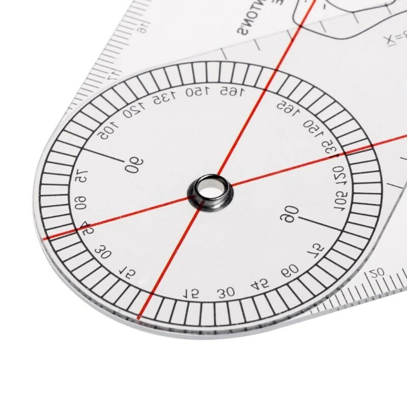 Goniômetro ângulo régua regra conjunta ortopedia ferramenta instrumentos plástico y98e