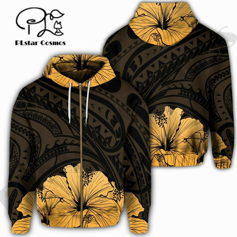 Plstarcosmos 3dprint newested real hibisco polinésia arte única harajuku pulôver streetwear unissex hoodies/moletom/zip 7