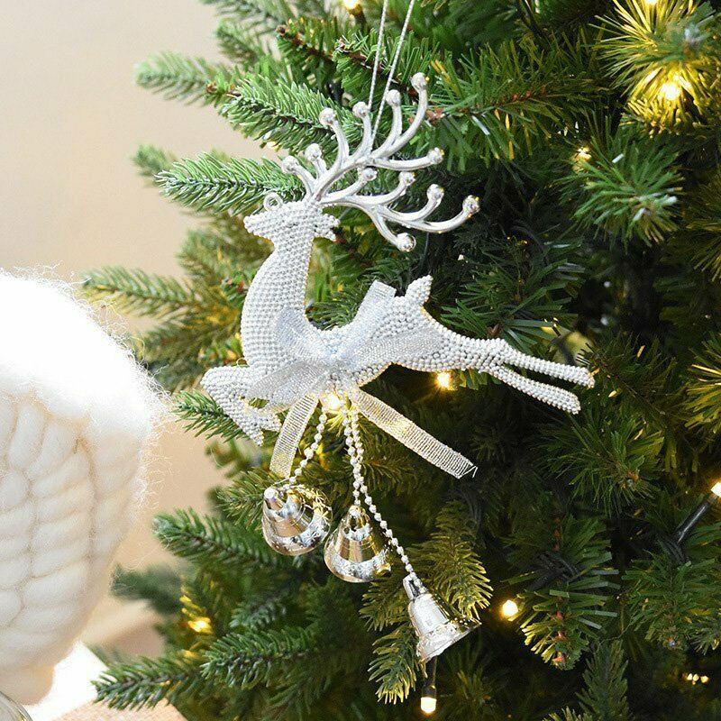 2021 Рождественская елка, лось, колокольчик, подвесные рождественские украшения, украшение для вечерние, подарок, аксессуары для мебели