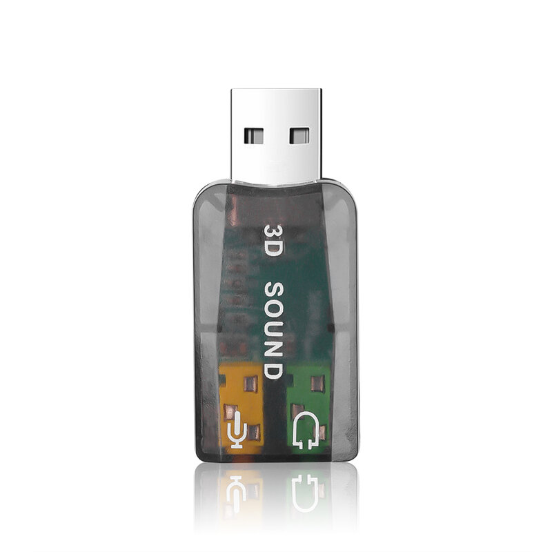 Mini USB esterno a 3.5mm microfono Jack per cuffie cuffie Stereo scheda Audio 3D adattatore Audio interfaccia altoparlante per Laptop