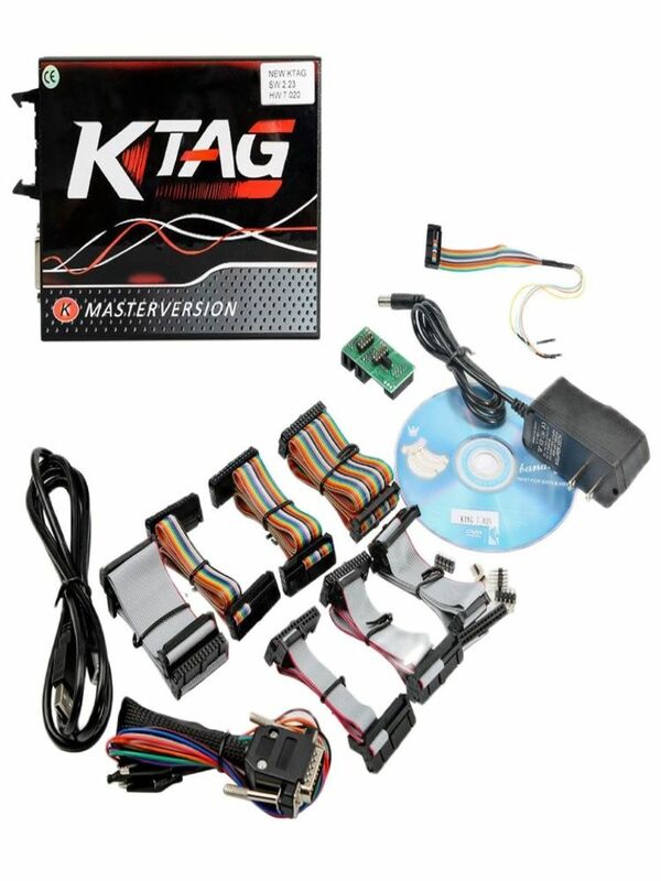 KTAG-Herramienta de sintonización de Chip ECU para coche, camión, Tractor, K-TAG, V7.020, OBD2 Manager, sin fichas, K-TAG en línea, 2024, rojo, 7.020