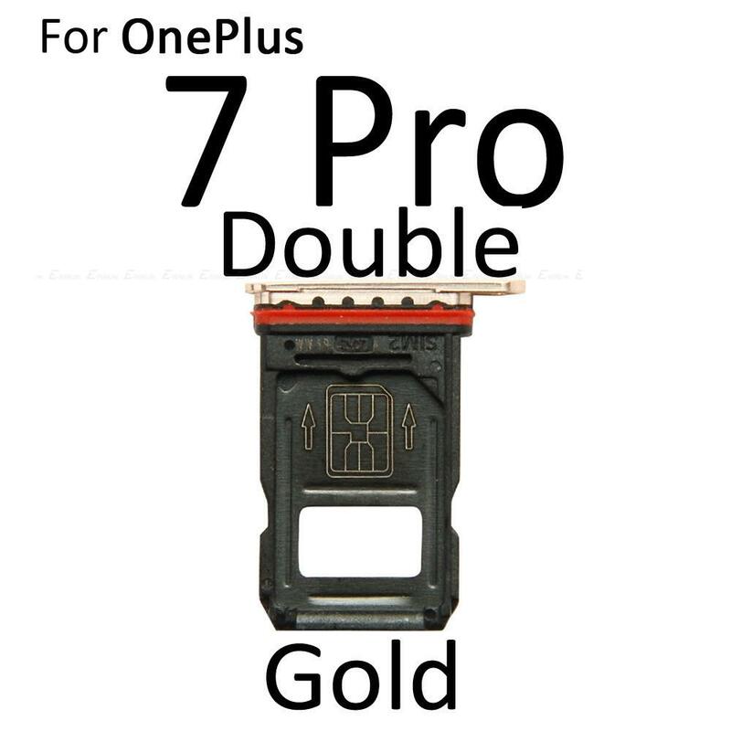 ถาดซิมกระเป๋าเก็บบัตรสล็อตสำหรับ OnePlus 7 7T 8 Pro 8T เปลี่ยนชิ้นส่วน
