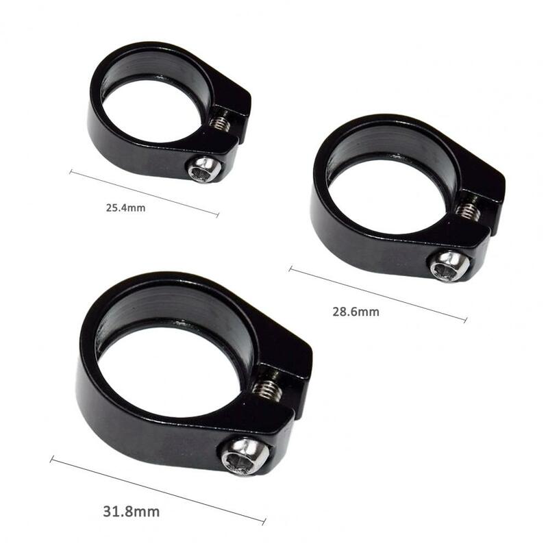 Bicycle Seatpost Clamp 25.4mm/28.6mm/31.8mm Aluminum Alloy Single Nail Seat Tube Seatpost Clamp MTB Road Bike Accessories