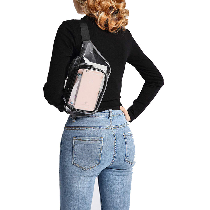 Marsupio da donna/uomo PVC trasparente marsupio da donna borse a tracolla impermeabili trasparenti per borsa da viaggio per ragazze