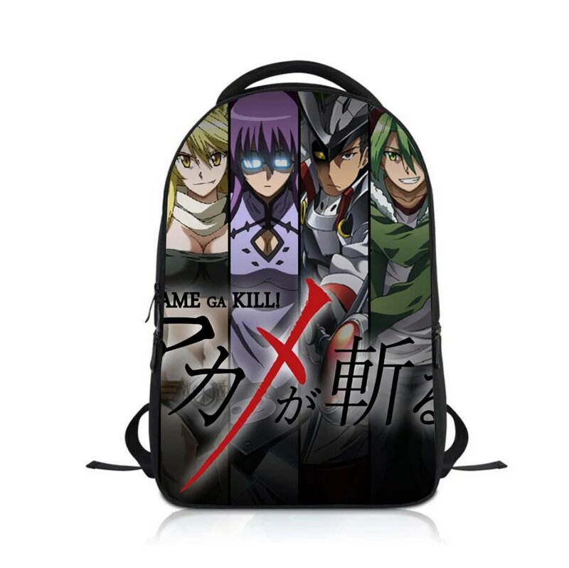 Anime akame ga matar! Estudantes mochila mochila escolar crianças dos desenhos animados mochila meninos meninas mochila crianças mochila