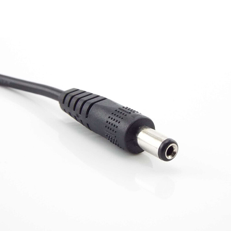 Cable de alimentación de CC de 0,25 m/0,5 m/1m/2m, adaptador macho de 5,5x2,1mm a macho de 5,5x2,1mm, Cable de extensión de alimentación de 12V