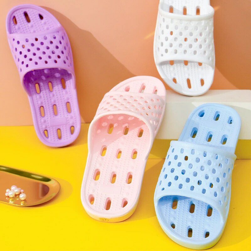 Zapatillas de baño antideslizantes con plataforma para Hombre y mujer, chanclas suaves de PVC silenciosas, para el verano