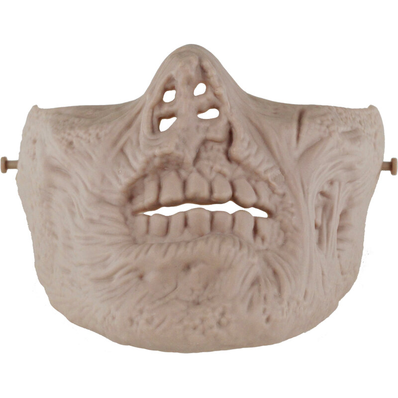Zombie Halloween Scary Maske für Festival Cosplay Halbe Gesicht Airsoft Maske Taktische Masken Schutz Getriebe für Paintball Zubehör