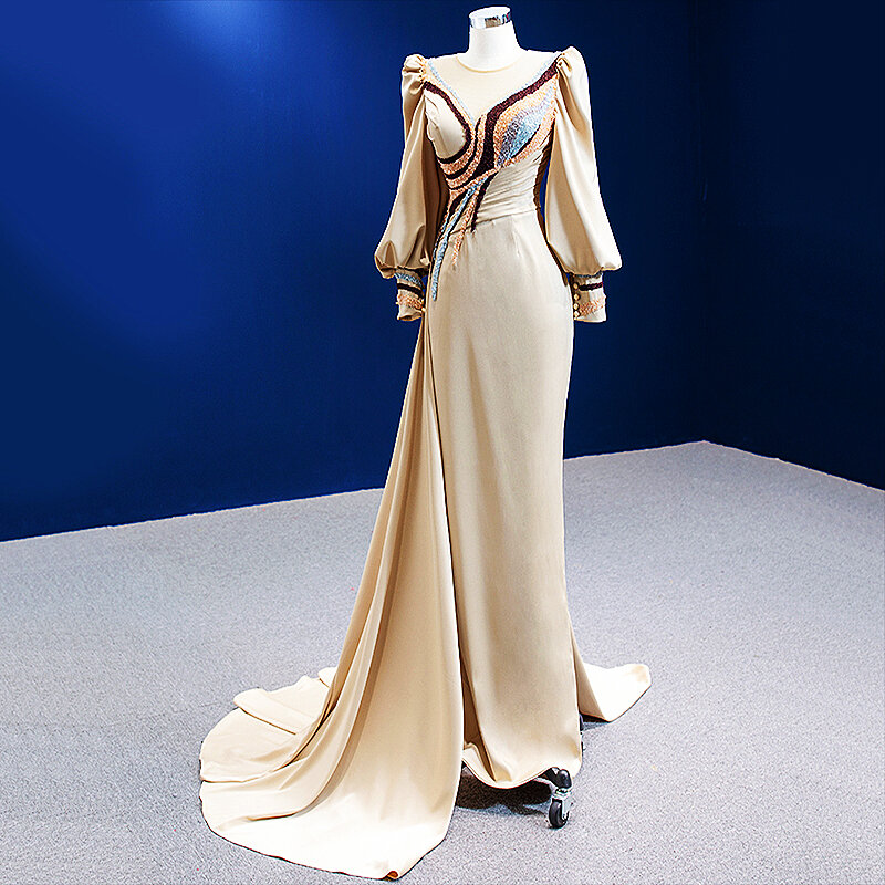 Элегантное официальное платье Дубая для беременных женщин из Саудовской Аравии с длинным рукавом Вечерние платья Платья для особых случаев